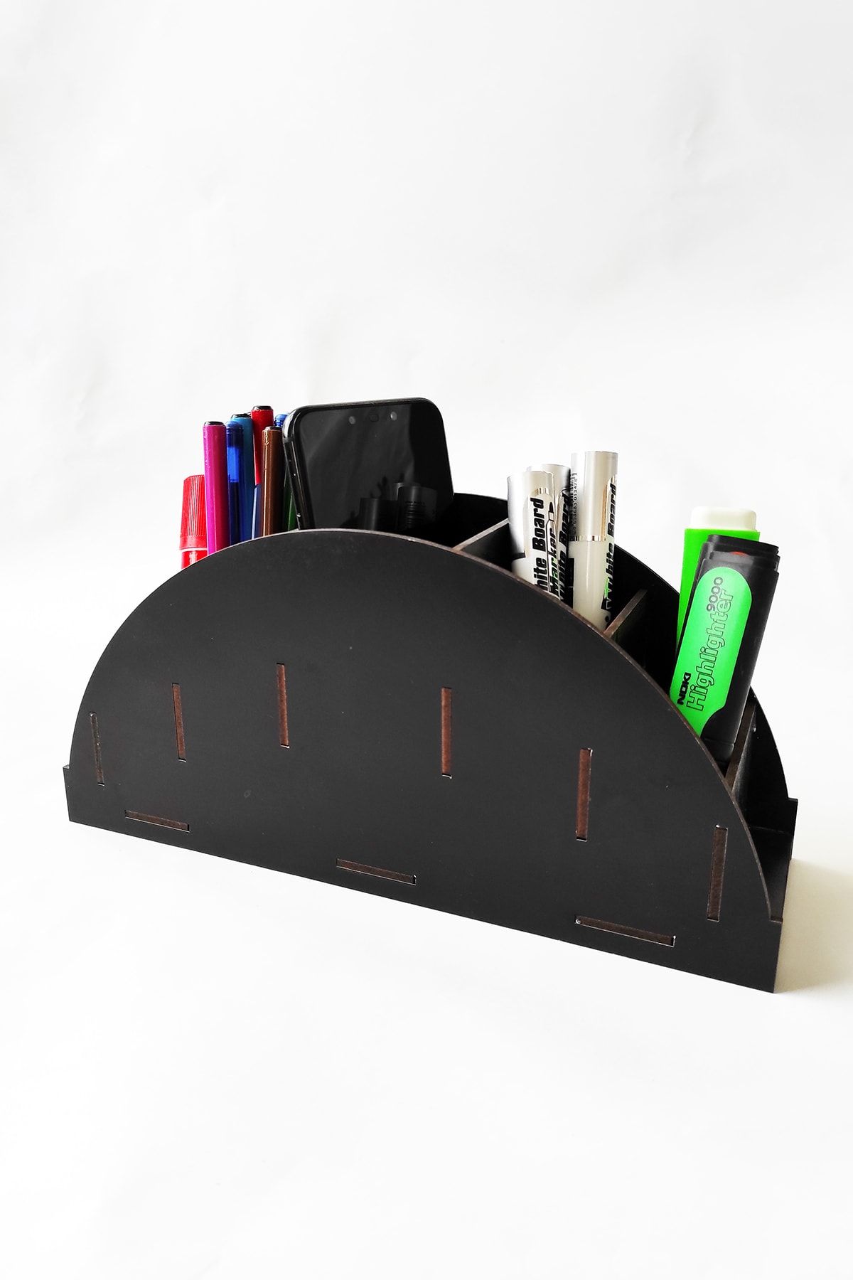 Oval%20Masaüstü%20Kalemlik%20Organizer%20(SİYAH)