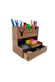 Lotus Masaüstü Kalemlik Organizer (KAHVERENGİ)